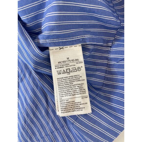NWT BCBGMAXAZRIA & GAP Striped Square Neck Button Up Top & Blouse Bundle Size M - Picture 7 of 11